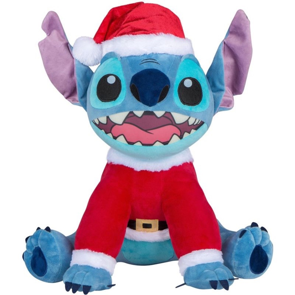 DISNEY Stitch Santa Holiday Christmas Door Greeter 16" by Gemmy NWT